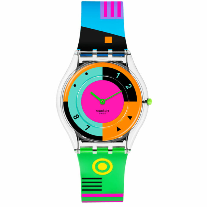 Swatch Ss08K119 Neon Hot Racer Bayan Kol Saati - Görsel 1