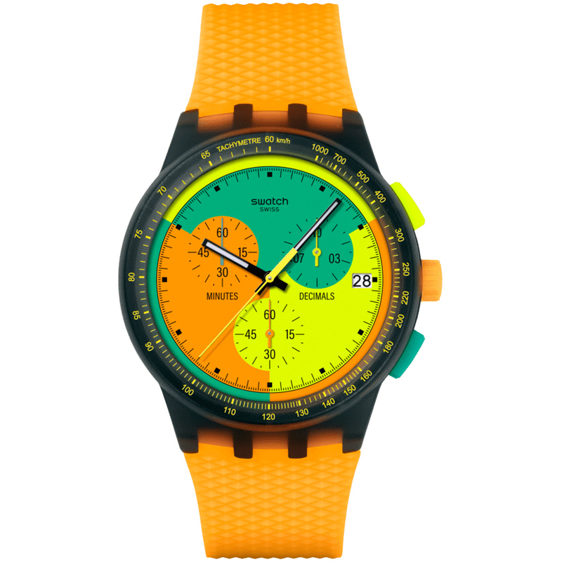 Swatch Susb422 Neon Signal Flag Kol Saati