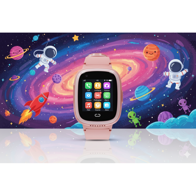 Kn8100P Akıllı Çocuk Saati 4g Sim Kart Destekli Görüntülü Görüşme Özelliği Var