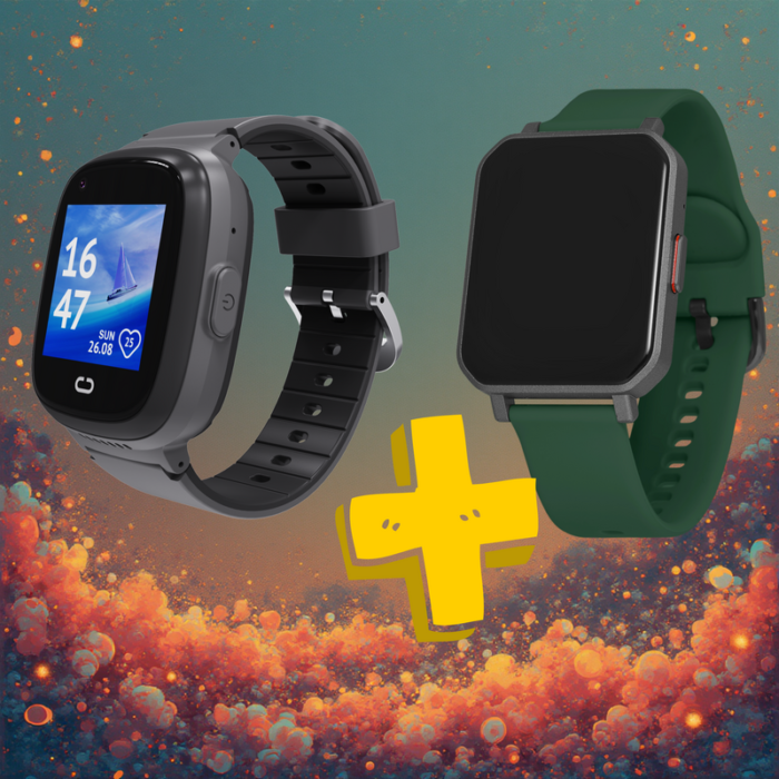 Akıllı Çocuk Saati KN8100.S + Yetişkin Akıllı Saat Hediye - Görsel 3