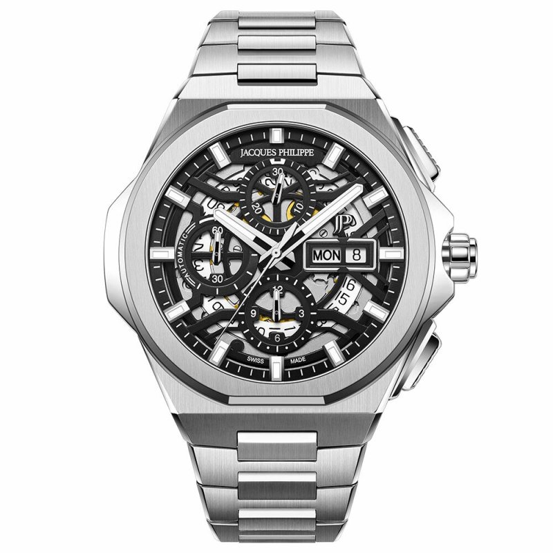 jacques-philippe-jpagc6413x6blk-erkek-kol-saati.jpg Jacques Philippe Jpagc6413X6Blk Erkek Kol Saati - Görsel 1