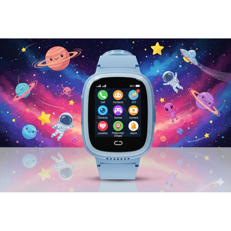 Kn8100m Akıllı Çocuk Saati 4g Sim Kart Destekli Görüntülü Görüşme Özelliği Var