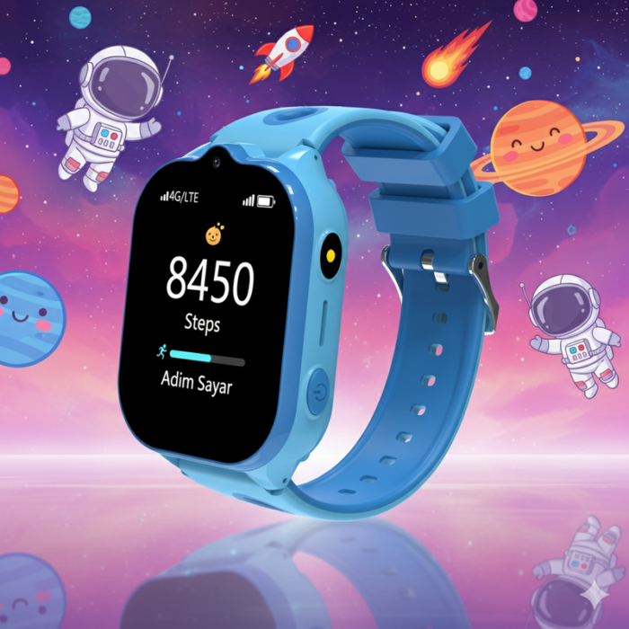 KN8101 M Akıllı Çocuk Saati 4g Sim Kart Destekli Görüntülü Görüşme Özelliği - Görsel 2