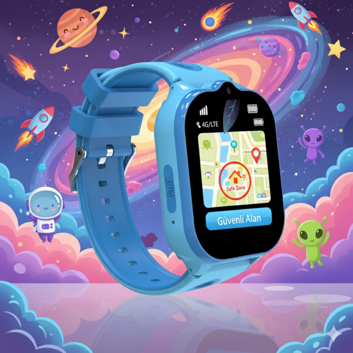 KN8101 M Akıllı Çocuk Saati 4g Sim Kart Destekli Görüntülü Görüşme Özelliği - Görsel 3