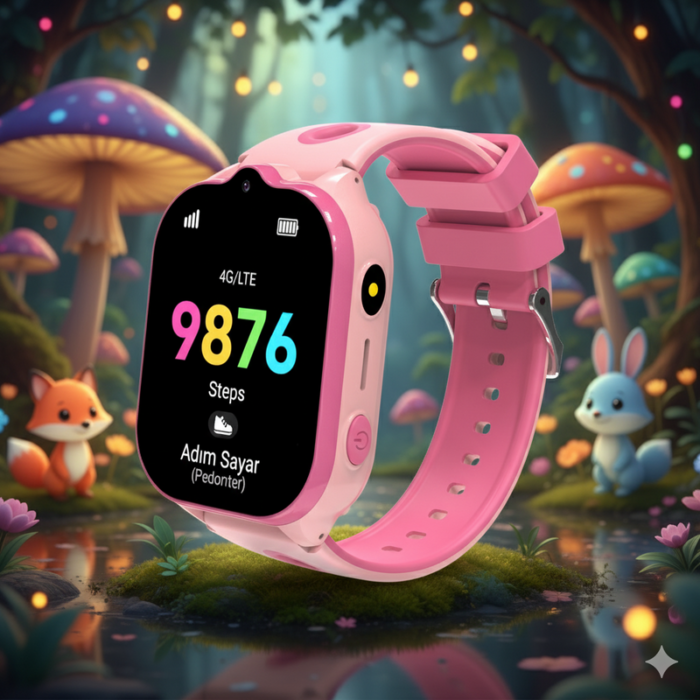 KN8101 P Akıllı Çocuk Saati 4g Sim Kart Destekli Görüntülü Görüşme Özelliği - Görsel 3