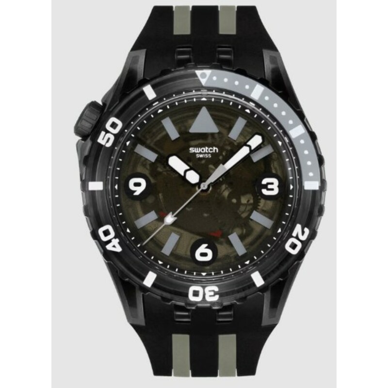 Swatch Sscu09B100 Scubaqua Black Sea Nettle Erkek Kol Saati