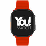 You Watch A8-A81Pro You Smart Black & Red Silicon Unisex Kol Saati - Görsel 2