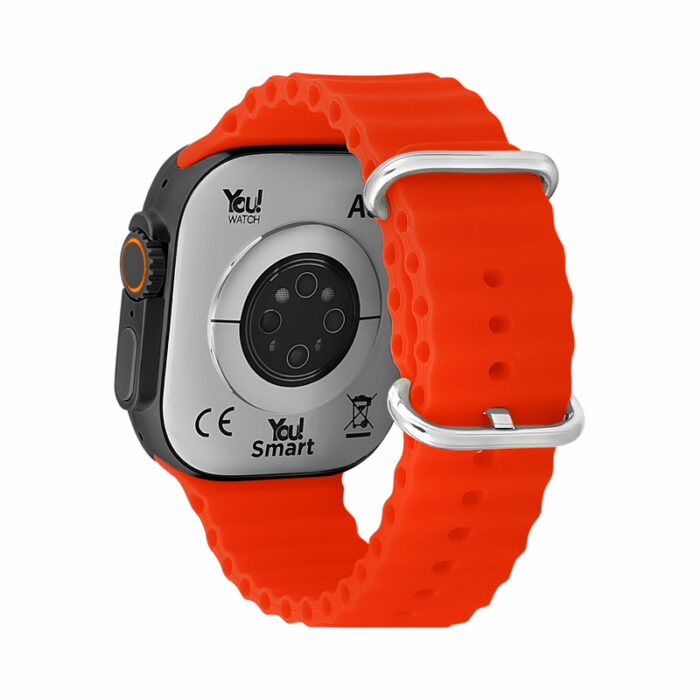 You Watch A8-A81Pro You Smart Black & Red Silicon Unisex Kol Saati - Görsel 3