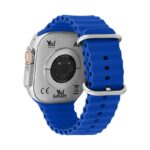 You Watch A8-A84 You Smart Silver & Blue Silicon Unisex Kol Saati - Görsel 3