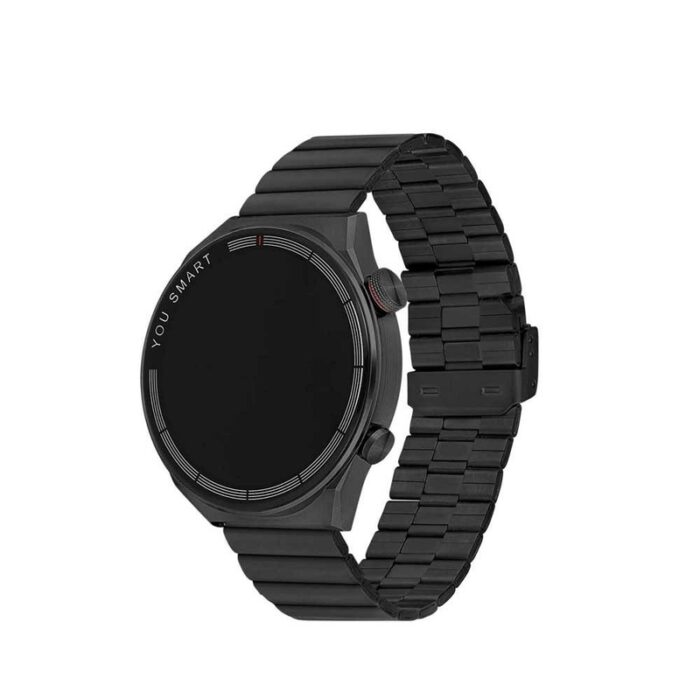 You Watch R13-Ar134 You Smart Black Metal & Red Silicon Unisex Kol Saati - Görsel 2