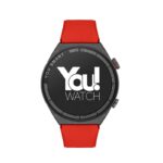 You Watch R13-Ar134 You Smart Black Metal & Red Silicon Unisex Kol Saati - Görsel 6